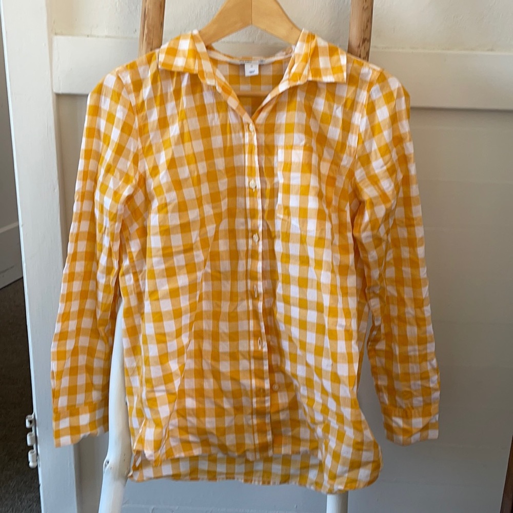 Yellow Plaid Shirt XS